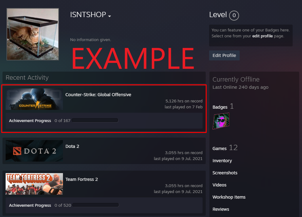 5000 idle hours cs go not prime l ready for faceit cs go l full