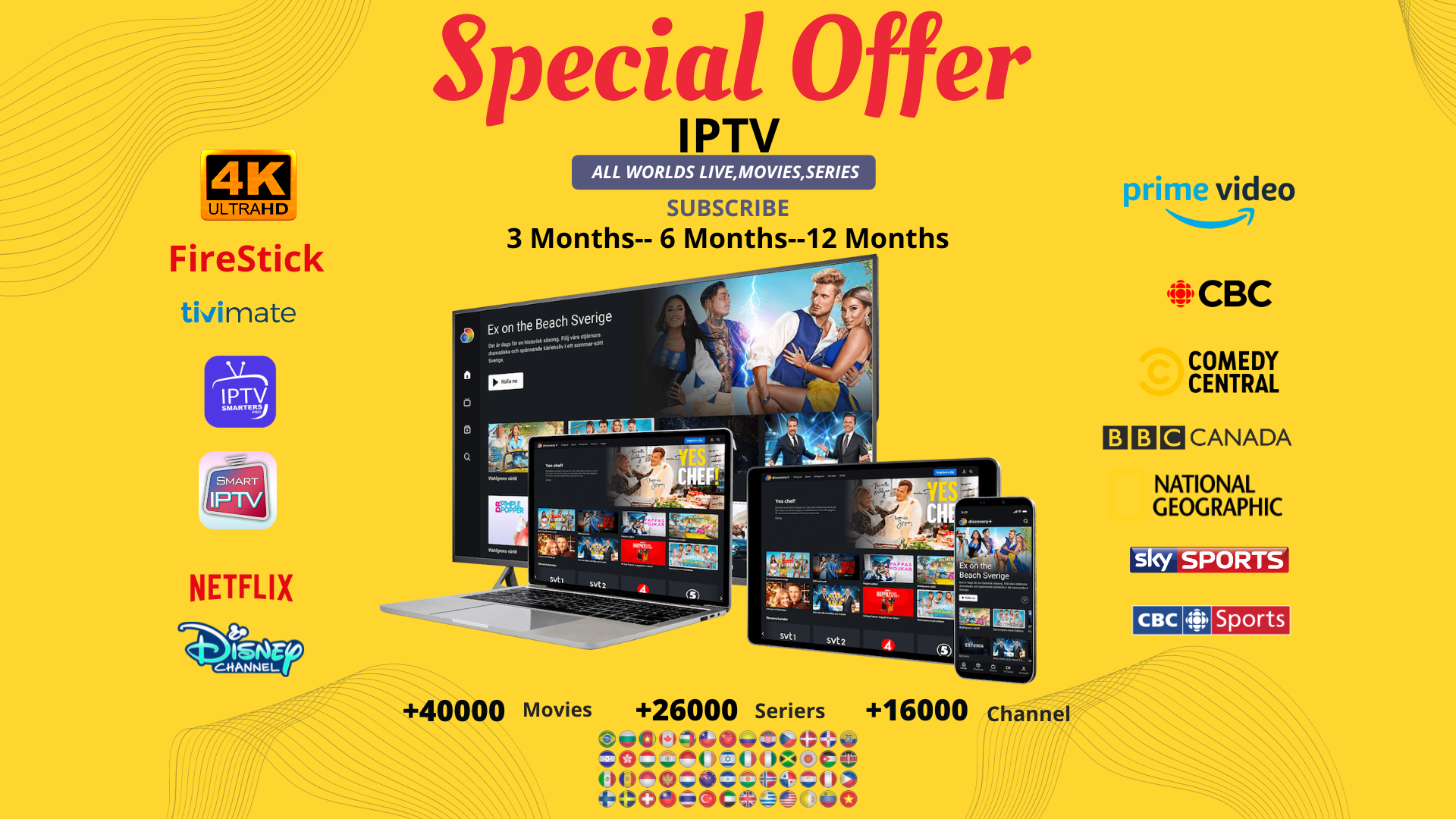 ABONNEMENT IPTV - 12 Month IPTV (#IPTV - WooLab) - iGV