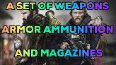 Set Of Weapons + Armor+Cartridges+Magazines with cartridges (Read the description) Vispary