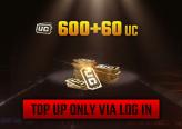 600UC+60UC for Global（top up via log in）