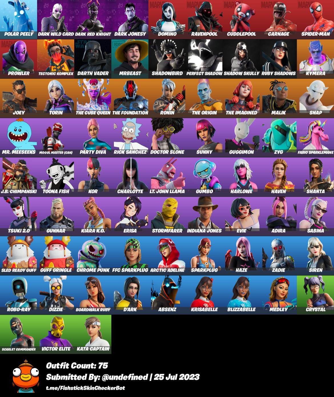 FORTNITE ACCOUNT TRYHARD / MOGUL MASTER (CAN) / PARTY DIVA / CRYSTAL /  ZADIE / SPARKPLUG / FFC SPARKPLUG / STW / 75 SKIN MAIL ACCESS - iGV