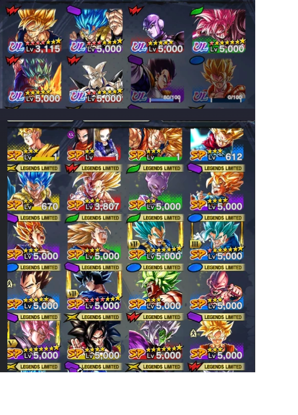 SOLD - Account having ul gogeta blue, ul gohan beast and ul hit