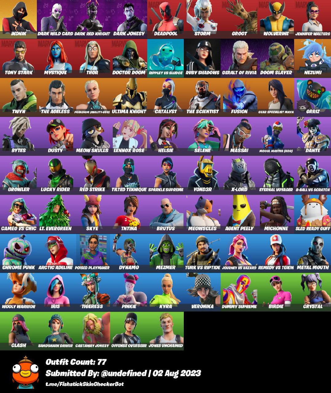 Full access pc 77 skins ikonik merry mint axe leviathan axe