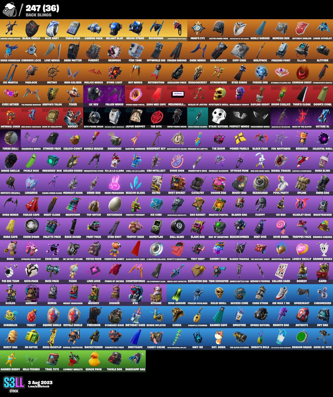 [PC/XBOX] 256 Skins - Black Knight - Glow - John Wick - Sparkle ...