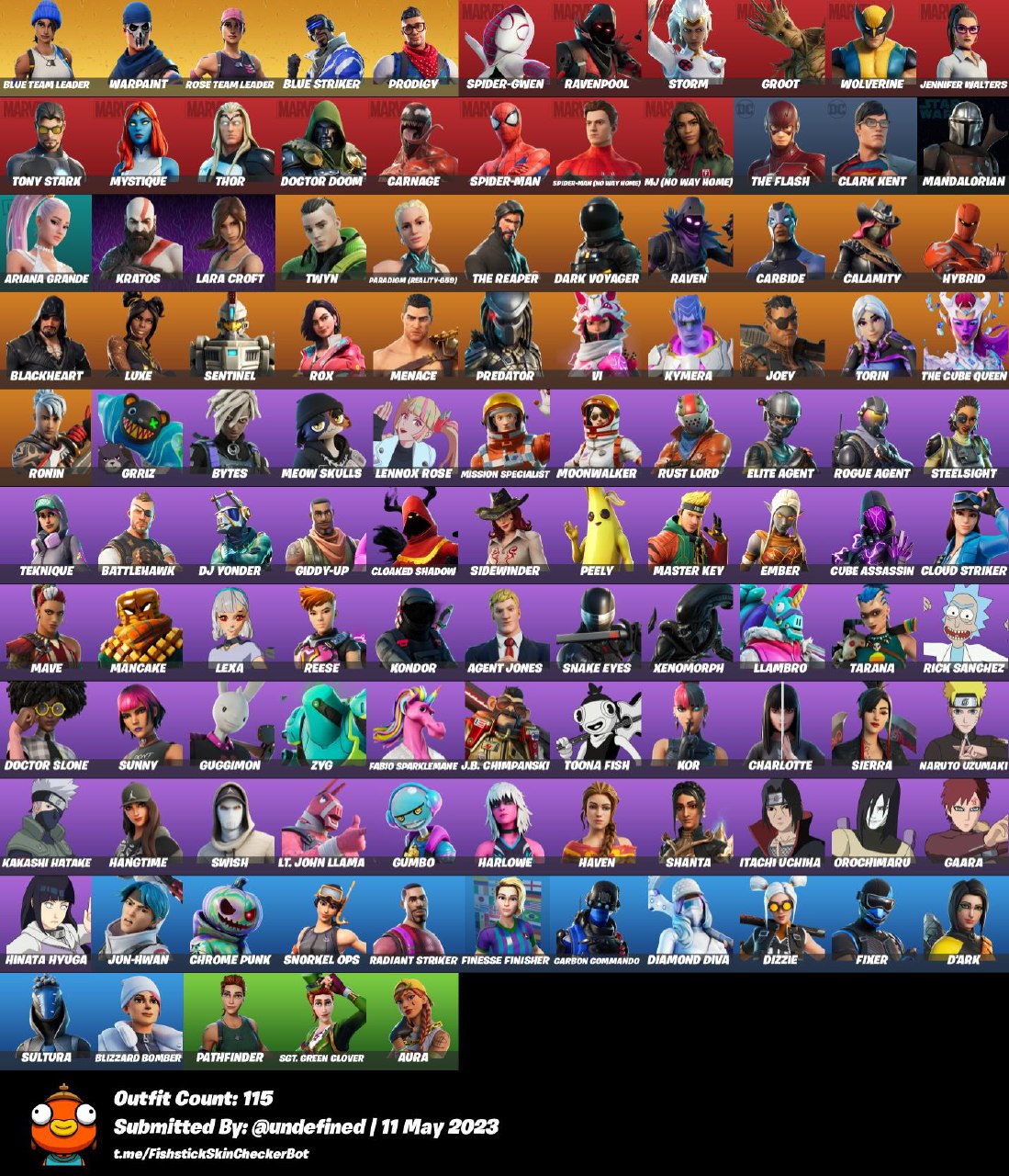 (Only PC) 117 Skins - Full Access - The Reaper - Elite Agent ...