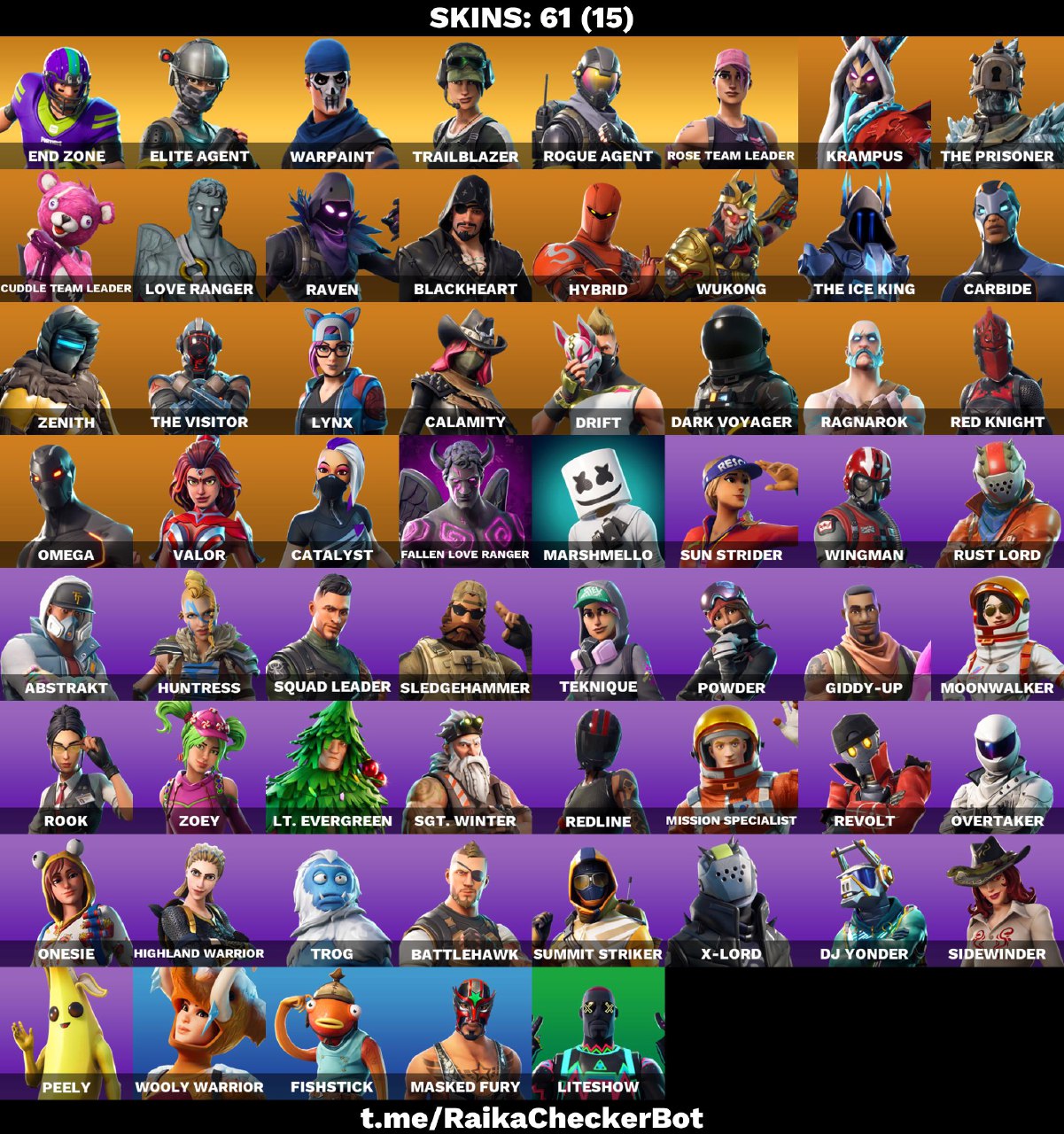 FA | 61 OUTFITS | OG STW | End Zone | Elite Agent | Trailblazer | Rogue ...