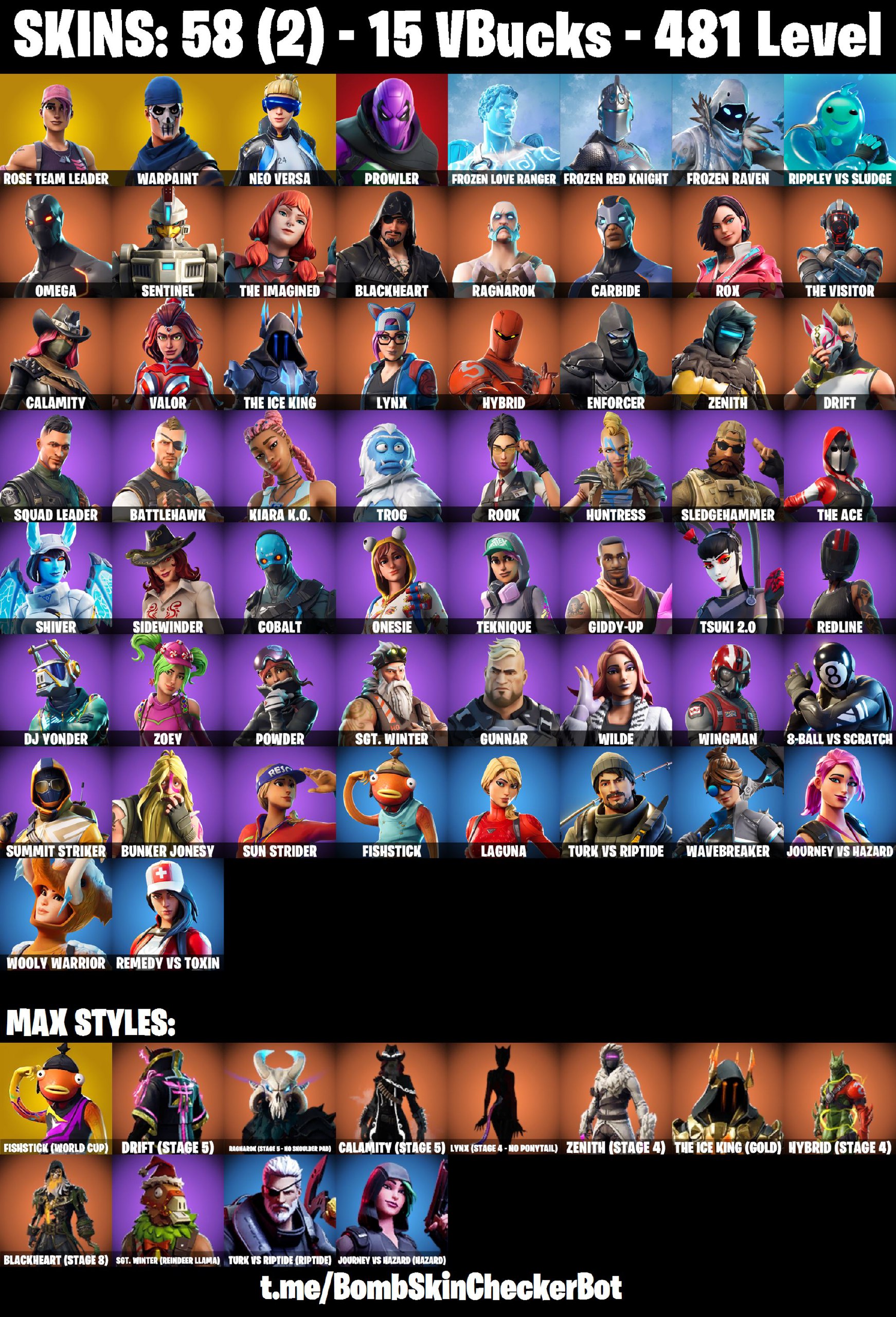 FA 58 SKINS | FISHSTICK (WORLD CUP) , OG STW , LYNX (STAGE 5) , NEO ...