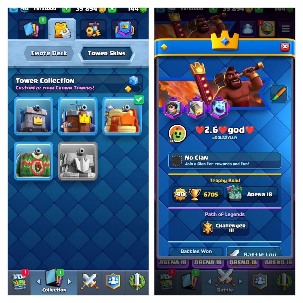 Clash Royal Kt 14 Lvl 40 Cards 108109 Max Card 9 Lvl 13 Card 4