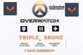 OVERWATCH 2 Bronze Account All Roles | Triple Bronze 5 | Full Access | Name/Email Change
