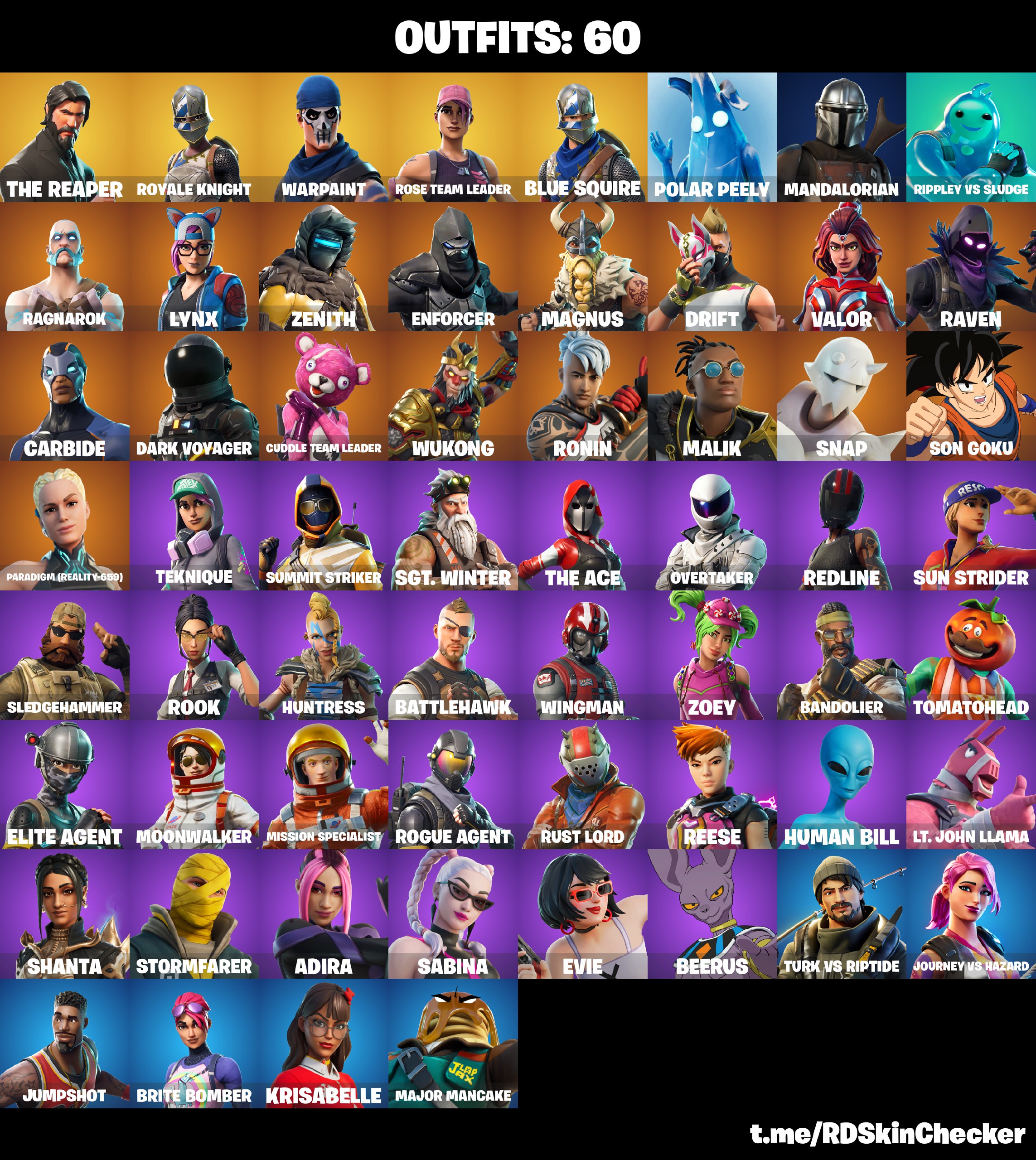 ROYALE KNIGHT + BLUE SQUIRE + THE REAPER + TAKE THE L + STW + DARK ...