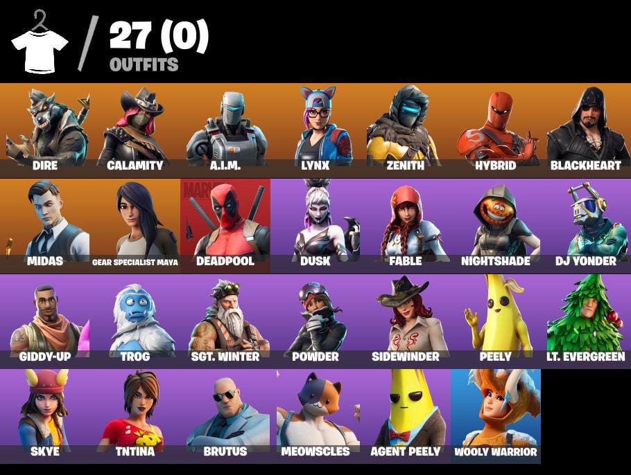 27 Skins 2.6k V-Bucks S6 Max [Full Email Access] All Platforms Linkable ...