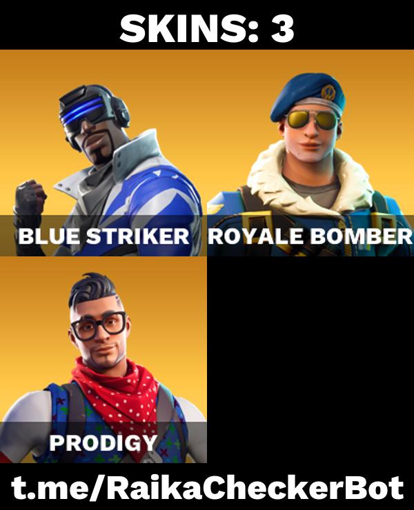 FA | 3 OUTFITS | BLUE STRIKER | ROYALE BOMBER | PRODIGY | TABULATOR | BLUE SHIFT | CONTROLLER | FLAPPY | THE SITH | UPLINK | FABLED CAPE