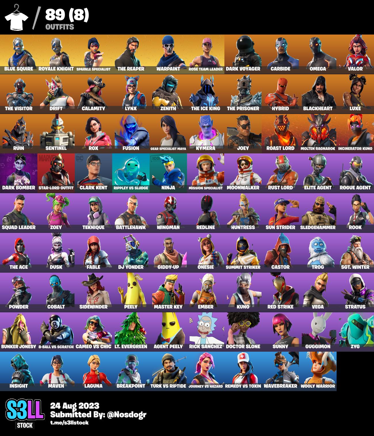 89 SKINS FA - SPARKLE SPECIALIST - ROYAL KNIGHT - BLUE SQUIRE - THE ...