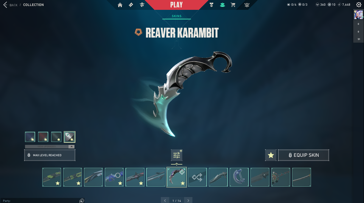 97 skins 13 knives VCT LOCK//IN Misericórdia / Reaver Karambit / Prime ...