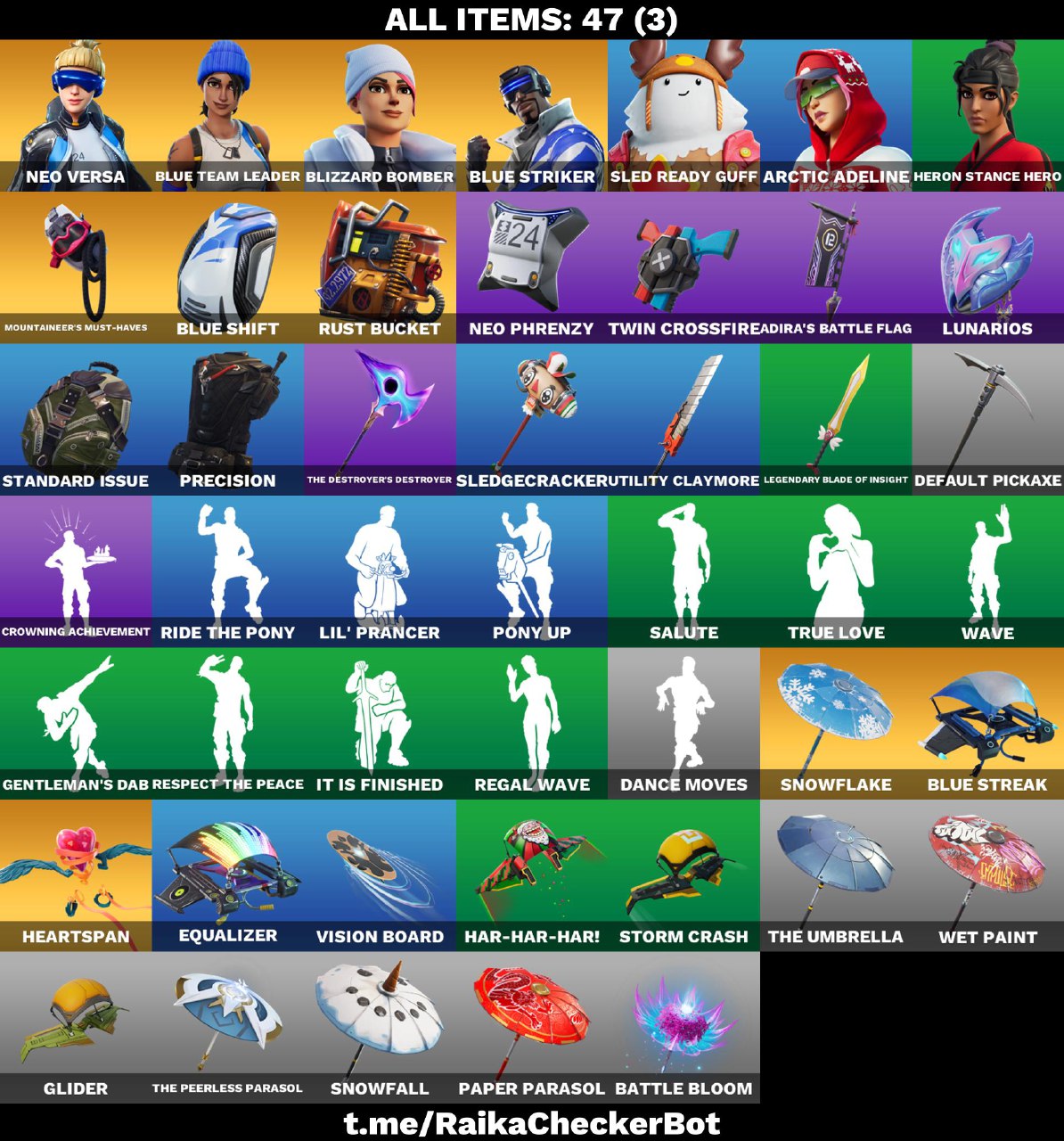 FA 47 ITEMS NEO VERSA BLUE TEAM LEADER BLIZZARD BOMBER BLUE FA 47 ITEMS NEO VERSA BLUE TEAM LEADER BLIZZARD BOMBER BLUE