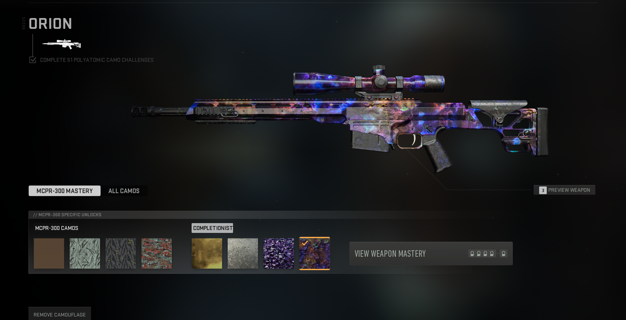 MW2 / MW3 FULL ORION CAMO UNLOCK 51/51 ! FAST LEGIT GRIND! MW3 ...