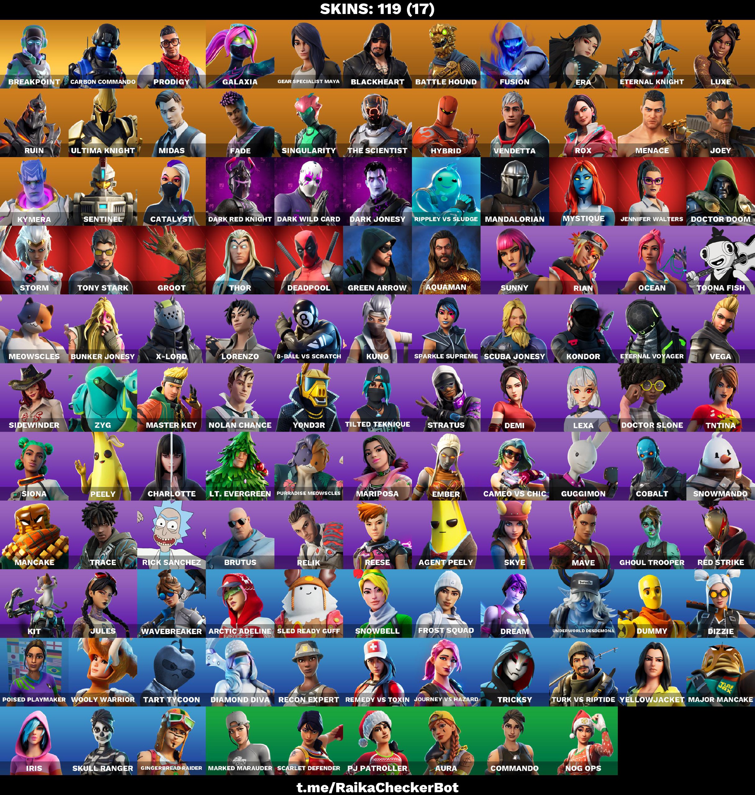 FA | 119 OUTFITS | BREAKPOINT | CARBON COMMANDO | PRODIGY | TABULATOR | CARBON PACK | REAPER | CONTROLLER | SQUARE UP | WIDOW’S PIROUETTE