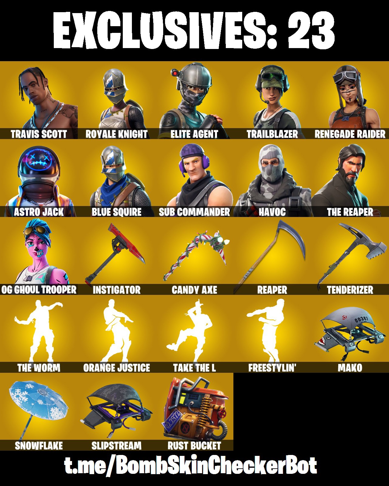 Pc Skins Renegade Raider Og Ghoul Trooper Travis Scott The