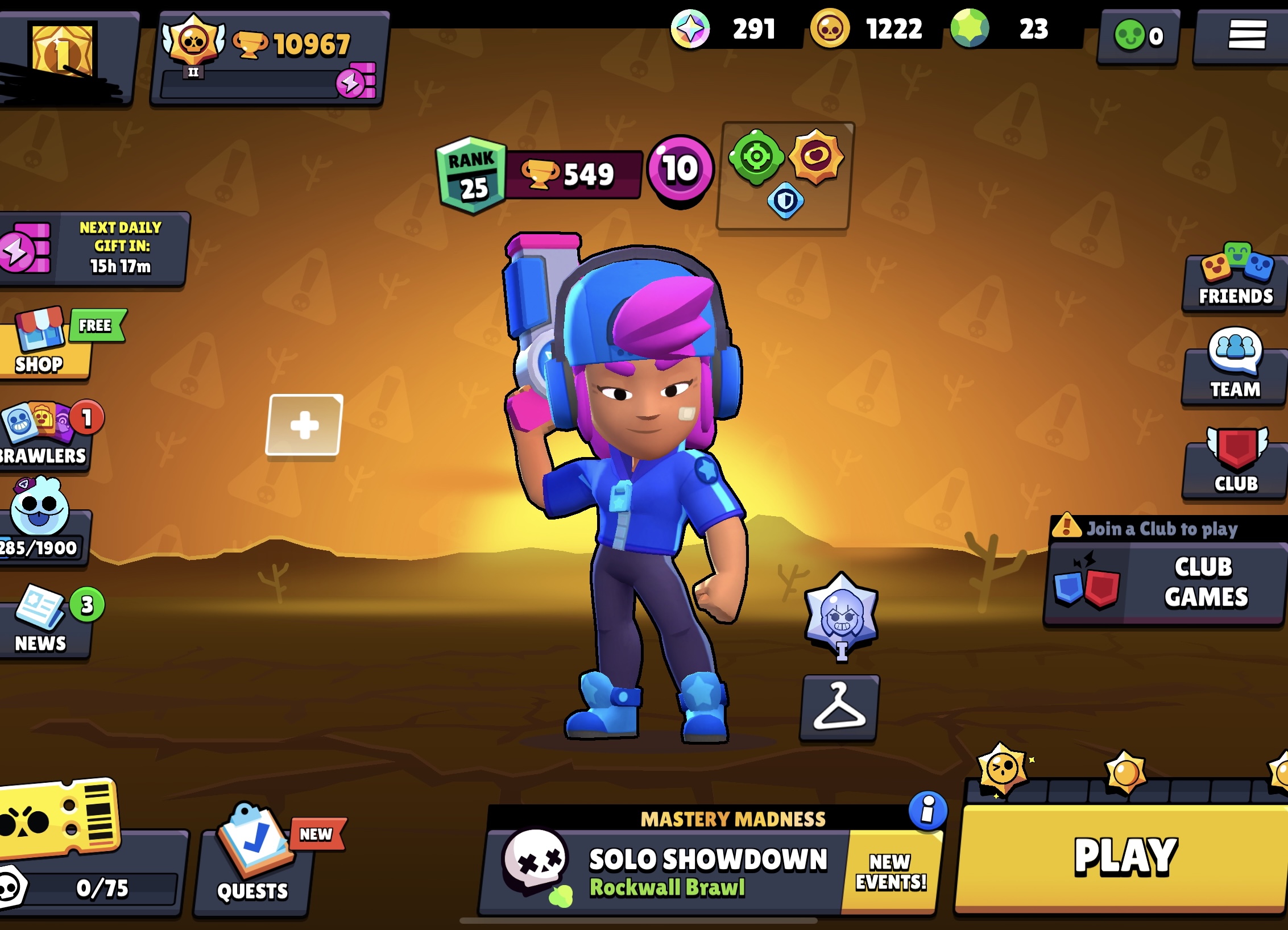 Brawl Stars 44/71 brawlers+10967 trophies+ Star Shelly Full Access - iGV