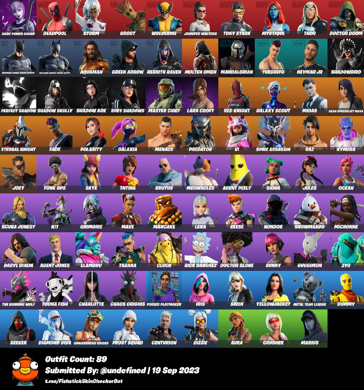 GALAXIA / 89 Skins / MASTER CHIEF / AGENT PEELY / GALAXY SCOUT ...