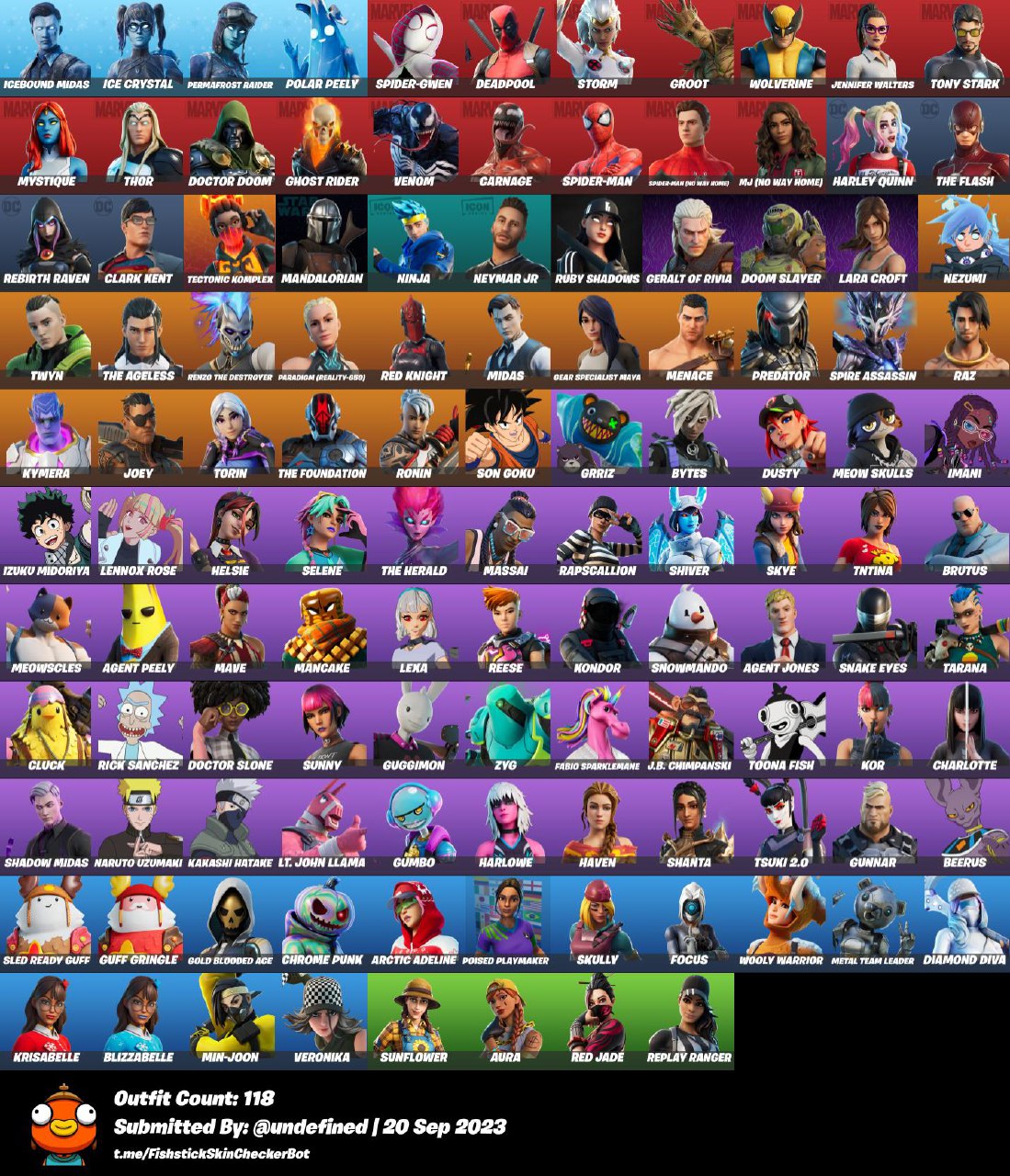 (Only PC) 120 Skins / Full Access / Midas / Mandalorian / Harley Quinn ...