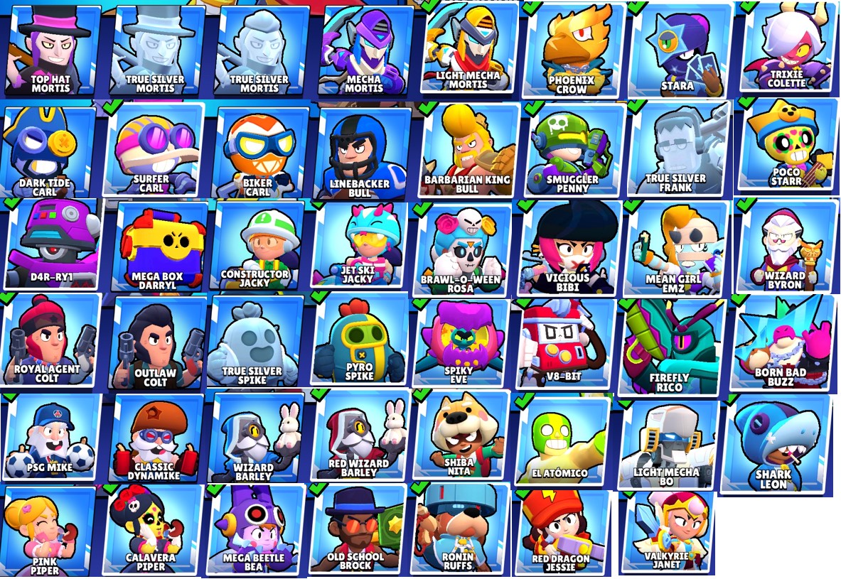 BSL37 / XP 196 / 60 Brawlers:+11 level 11 / +47 Skins /+32000 Highest / IOS  & ANDROID / 100% Safe - iGV