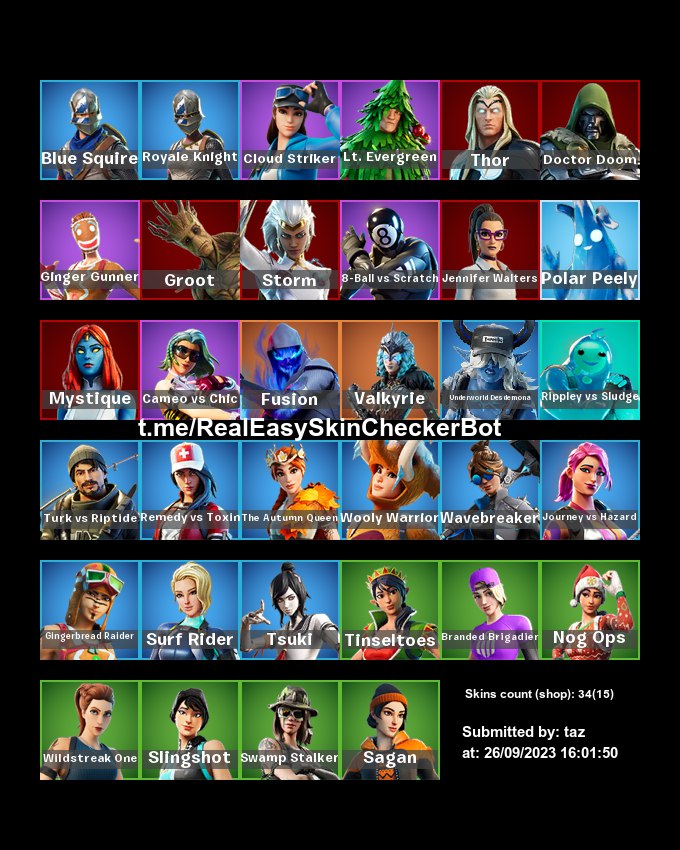 Merry mint axe royale knight blue squire thor igv