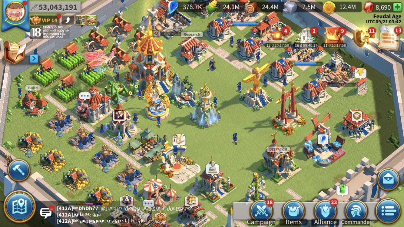 Rok1397 all devices 53m t5 vip 14 max 3 commanders 7 passports igv