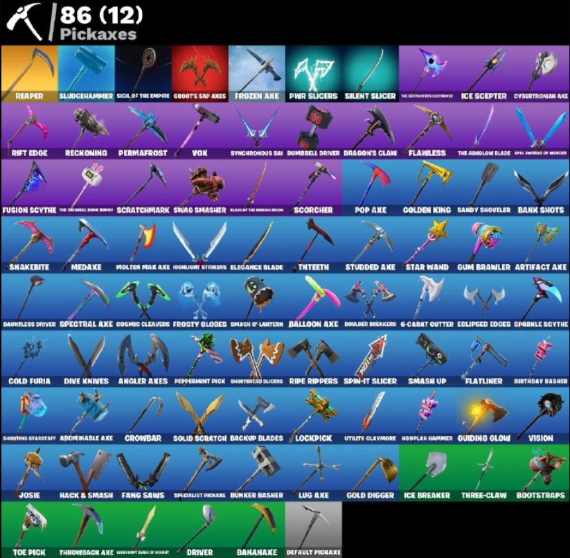 [PC&NINTENDO]107 skins/Ikonik/Drift/Reaper/Hot Marat/Scenario/Snowflake ...