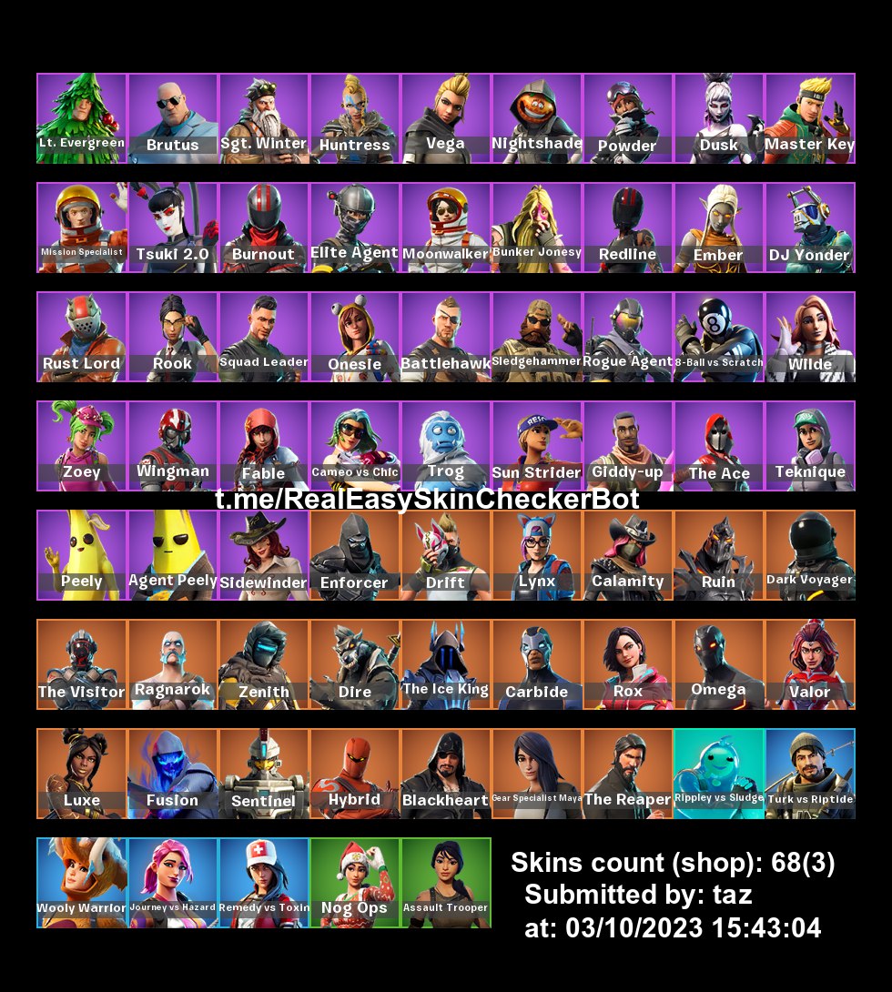 69 SKINS OMEGA STAGE 5 . THE REAPER . TAKE THE L . ELITE AGENT - iGV