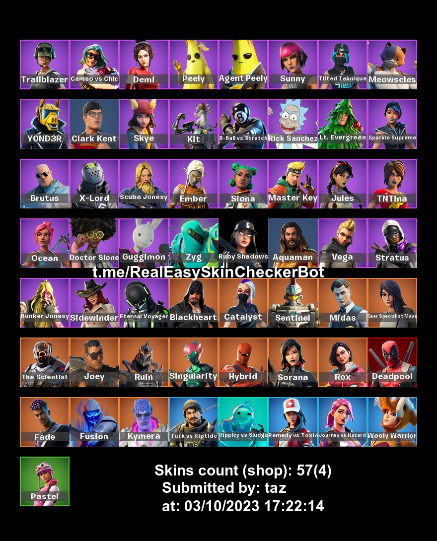 57 SKINS.ONLY PC. FUSION . CLARK KENT . TILTED TEKNIQUE . AQUAMAN ...