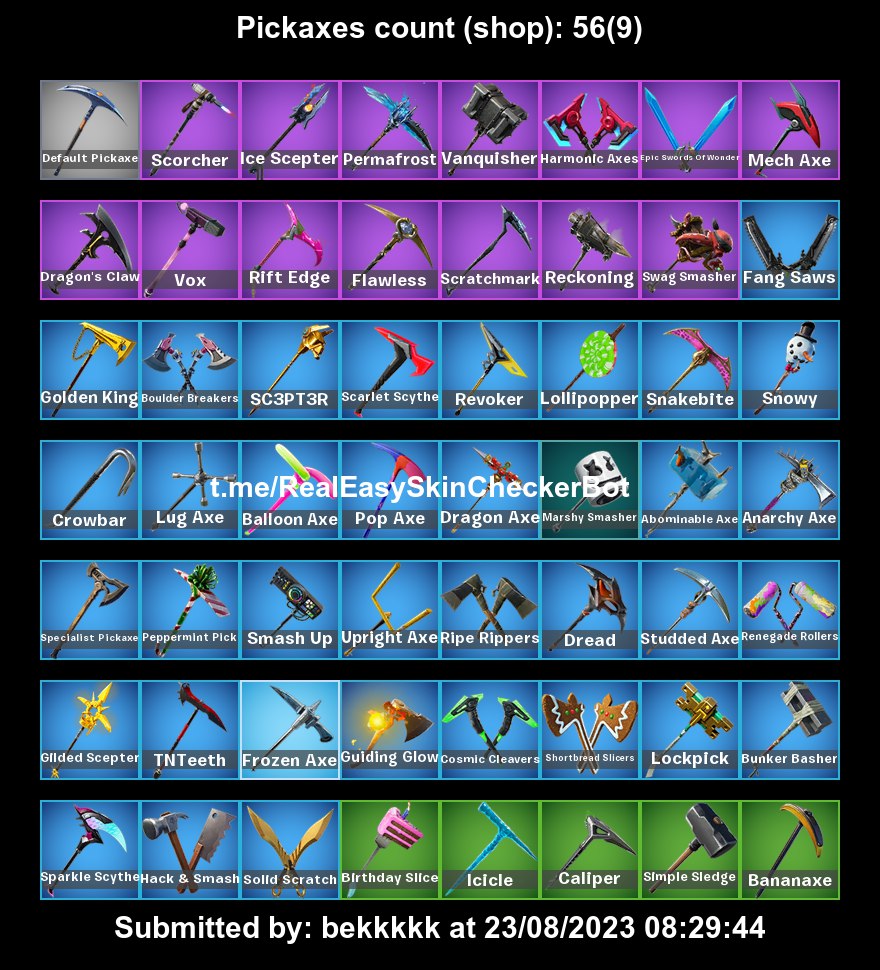 Full Access. Fortnite 79 skins . Travis Scott . Marshmello . Cobalt . Luxe  . Lynx . Midas . Laguna . Zenith . BB31 - iGV