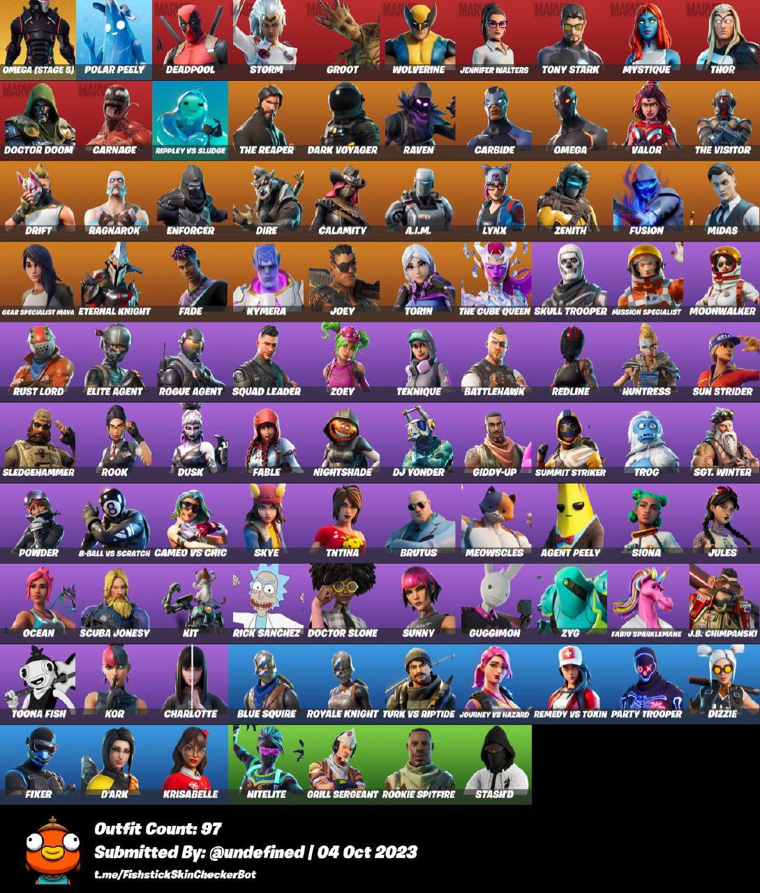 (Only PC) 96 Skins / Full Access / Take The l / The Reaper / Blue ...