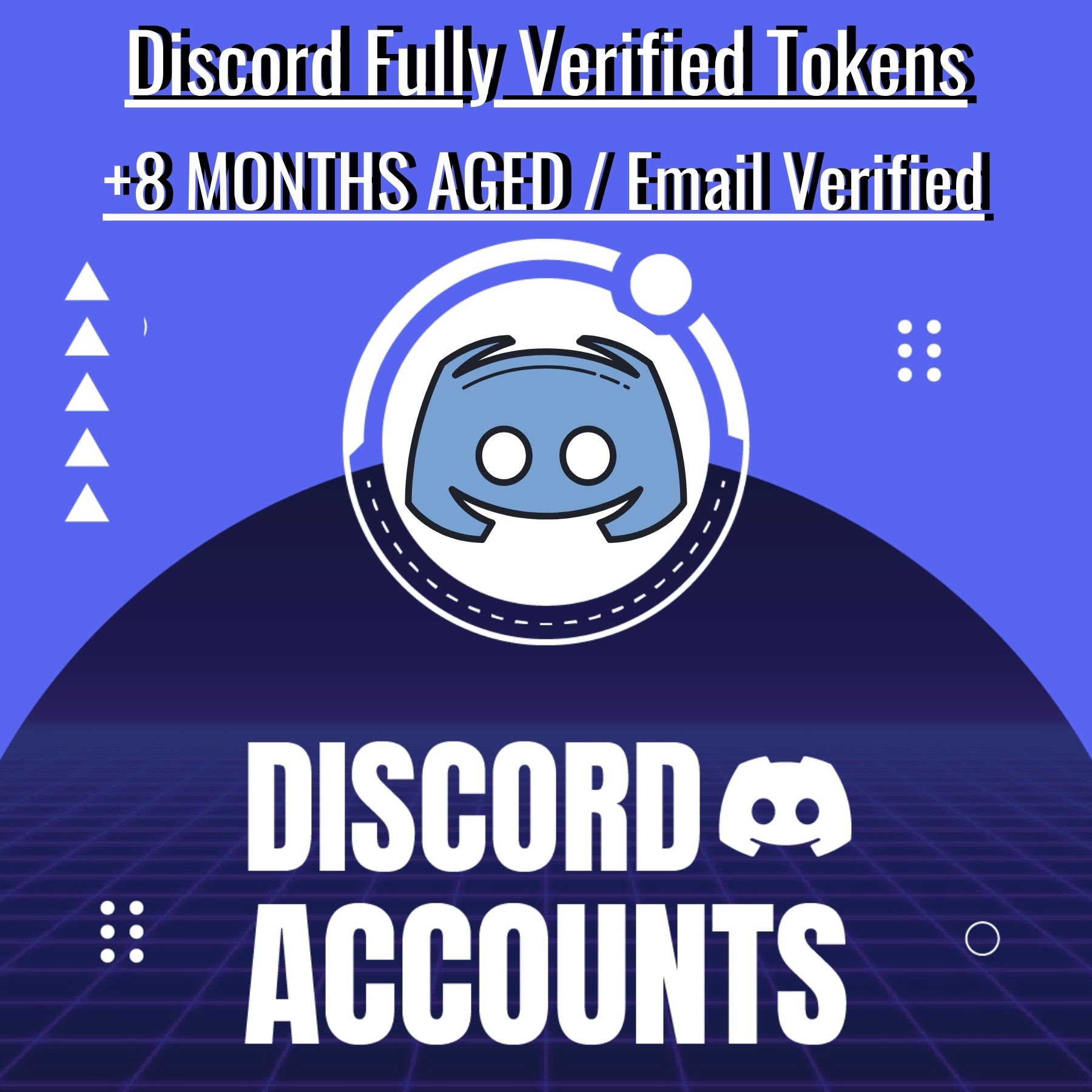 Discord Account Discord Fully Verified Tokens / [8 MONTHS] AGED Email