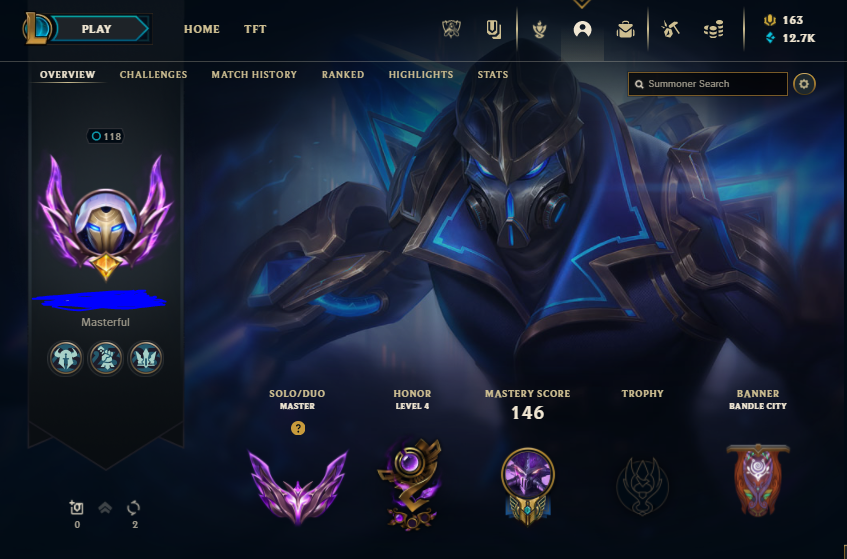 league of legends euw master account