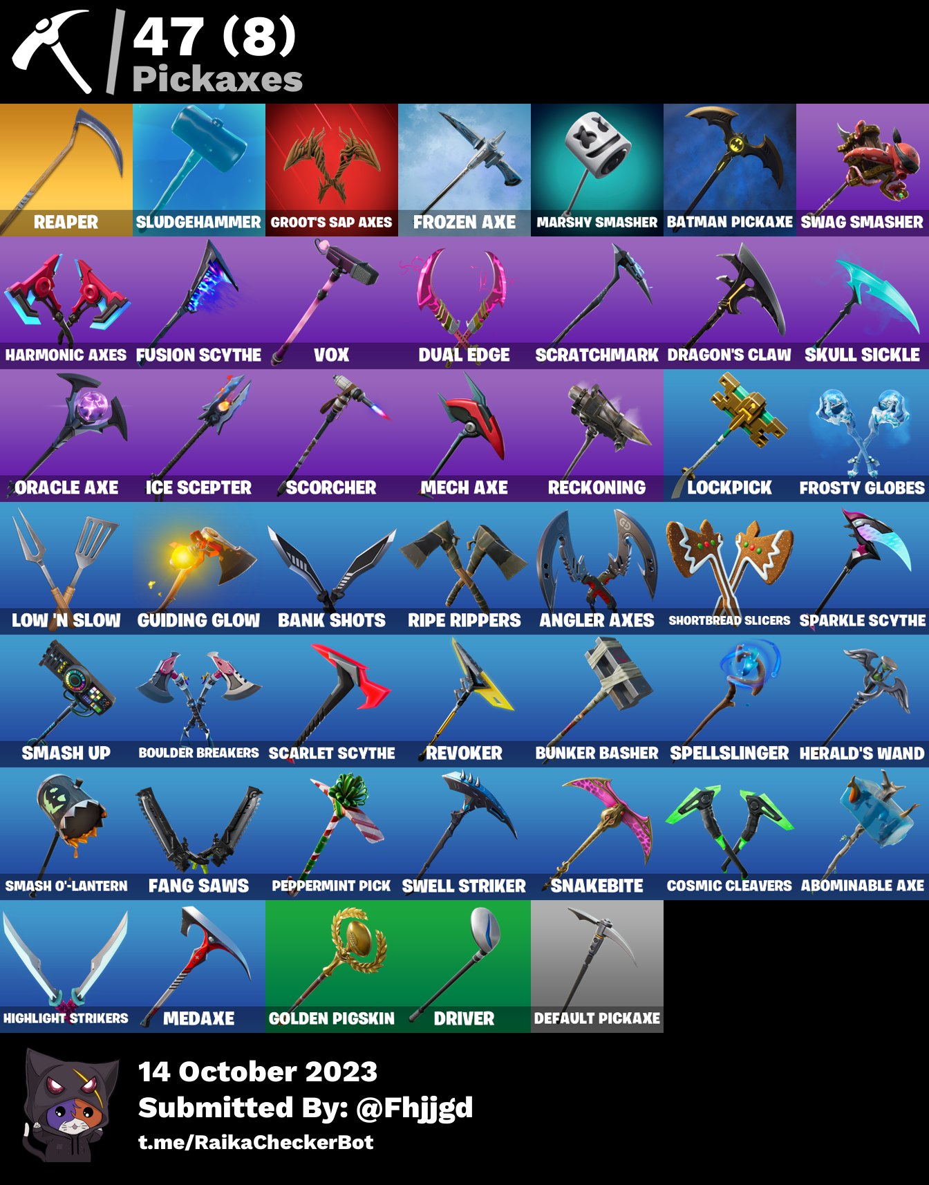 PSN+XBOX+NINTENDO+PC / REAPER / 57 SKINS / HYBRID / FUSION / HAZE