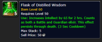 [WoW Classic Hardcore]   [Flask of Distilled Wisdom] - Real Stock  INSTANT DELIVERY