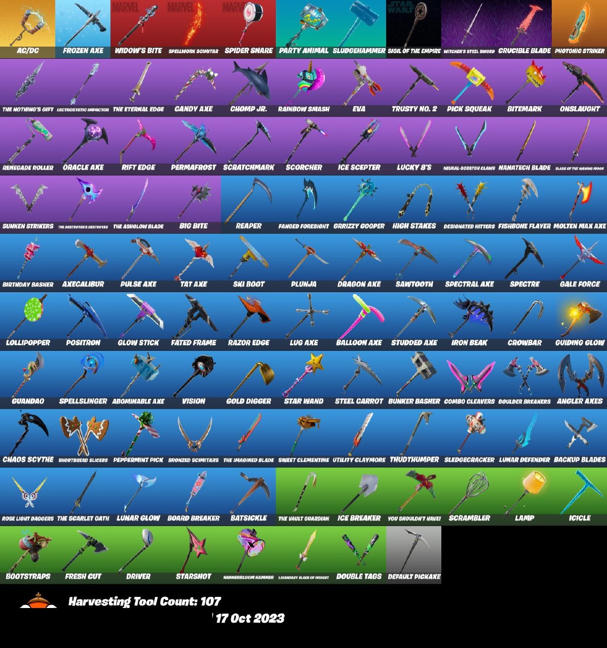 [PSN/XBOX/PC]/ 116 SKINS / Black Knight + The Reaper + Omega (stage 5