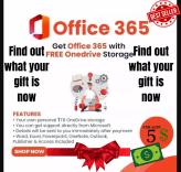 MICROSOFT OFFICE 365 ACCOUNT GLOBAL 1 DEVICES 1TB WIN/MAC With FREE GIFT READ DESCRIPTION BELOW