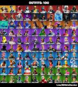 (100 Skins) + [ Psycho Bandit + Merry Mint Axe + Candy Axe + Midas ...