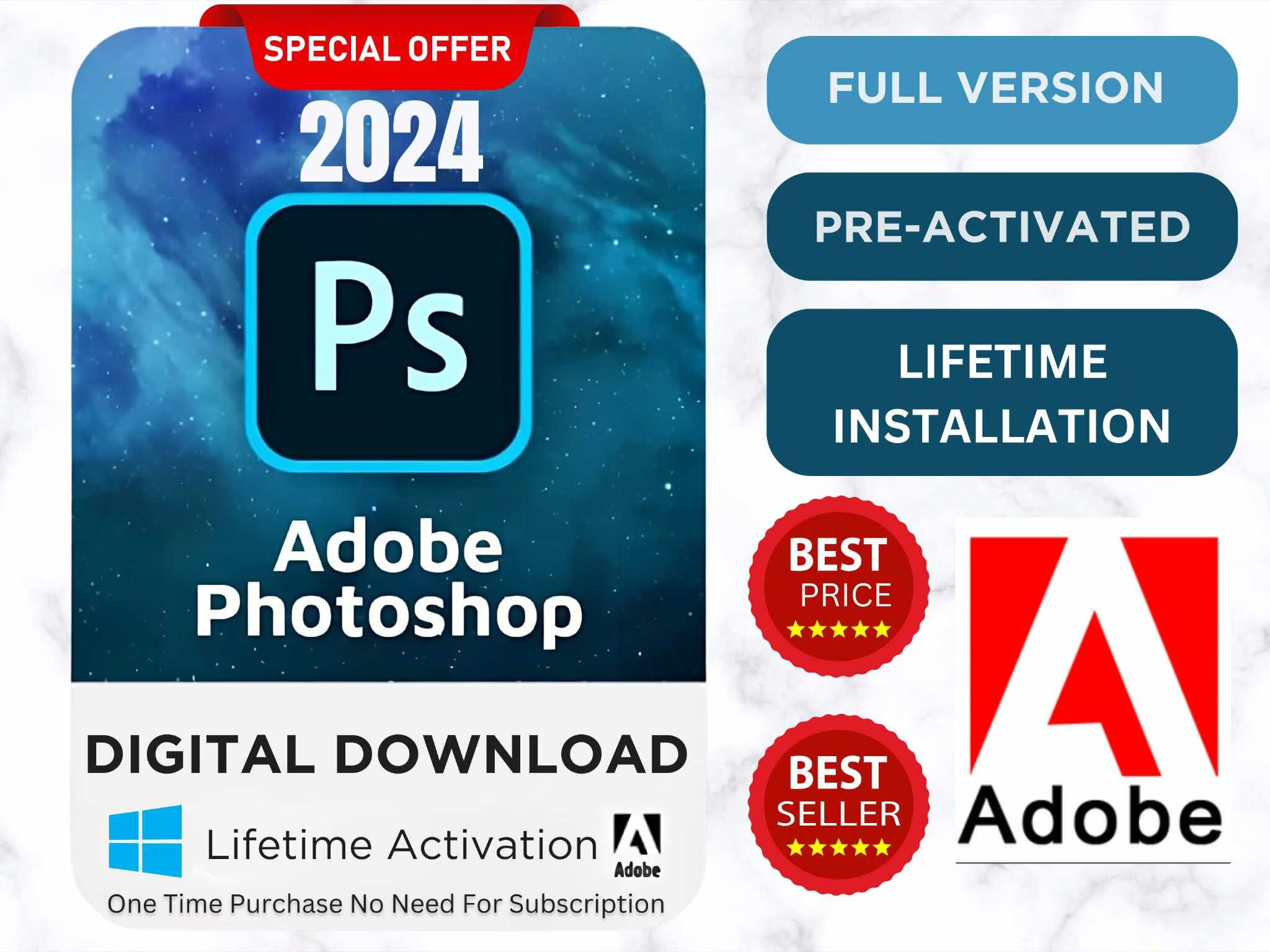 adobe photoshop lifetime download