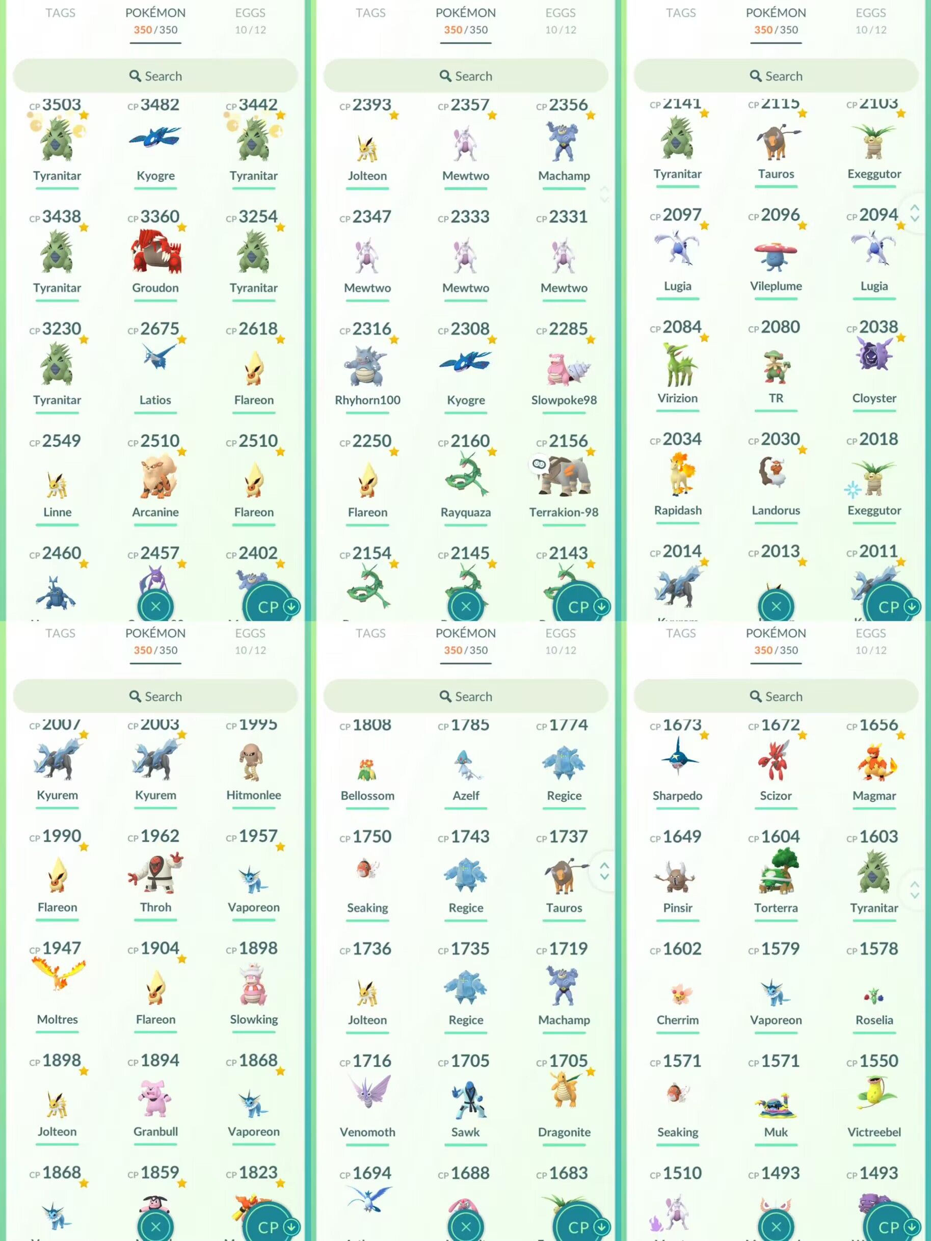 lvl34,have 31 Legendary,Mewtwo Groudon Kyogre Rayquaza,many nice high ...