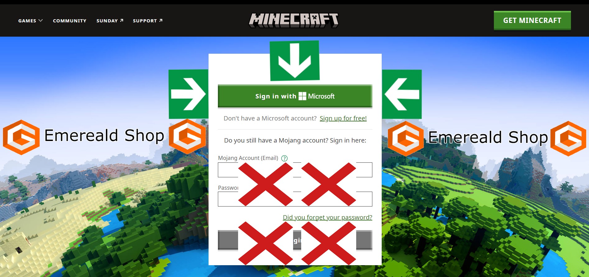 Minecraft Premium! NOT GAME PASS ACCOUNT - Life time! First mail - Full change (Mail,password,skin nick) Origin minecraft.net account!