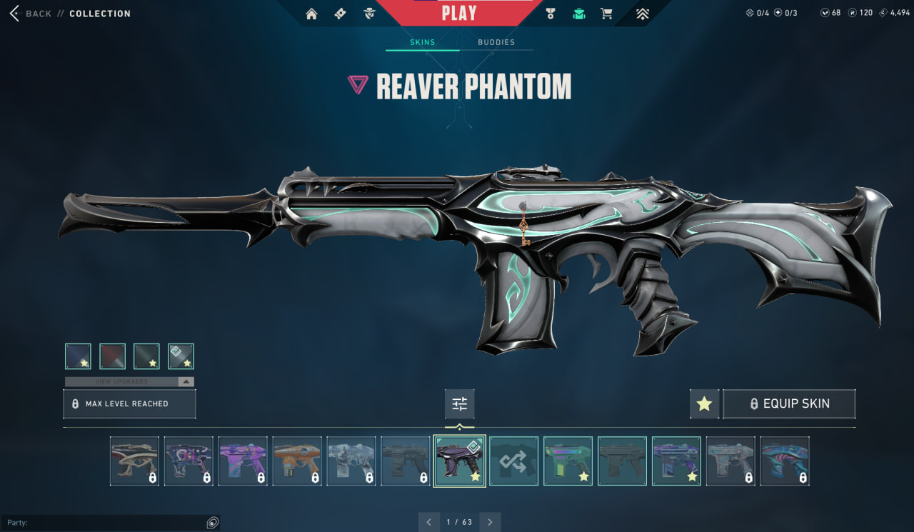 EU Turkey + 31 skins + LVL 139 + Reaver Phantom + Gaia's Vengeance ...