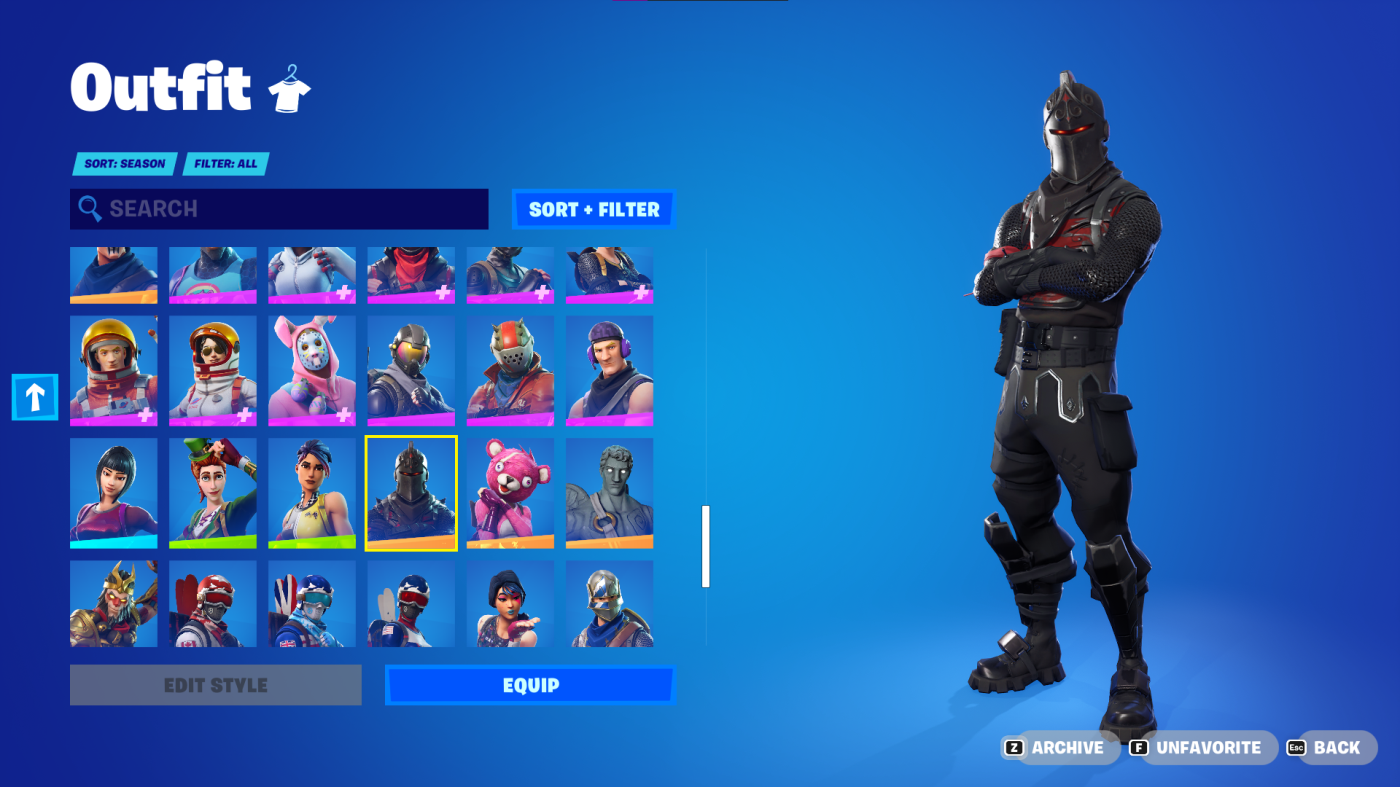 120 SKINS OG GHOUL TROOPER PINK OG SKULL TROOPER PURPLE BLACK KNIGHT THE REAPER ROYALE KNIGHT