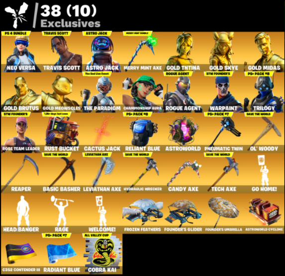 [NO XBOX&PSN OPEN PC&NINTENDO] 222 SKINS /TRAVIS SKOTT/WARPAINT/ROSE ...