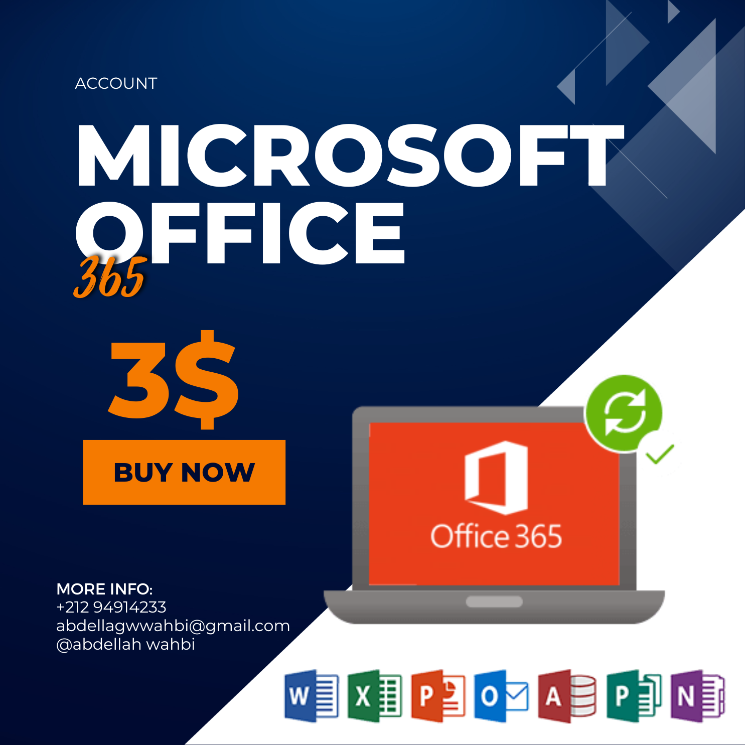 Account Microsoft Office 365