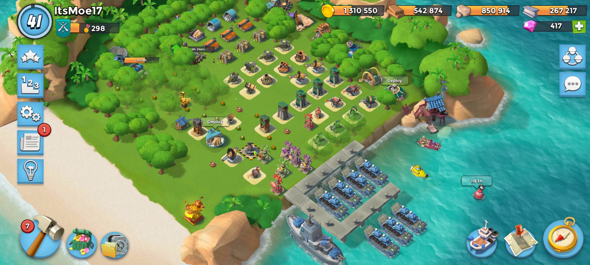 Boom Beach lvl 41 - Clash Of Clans lvl 139 - iGV