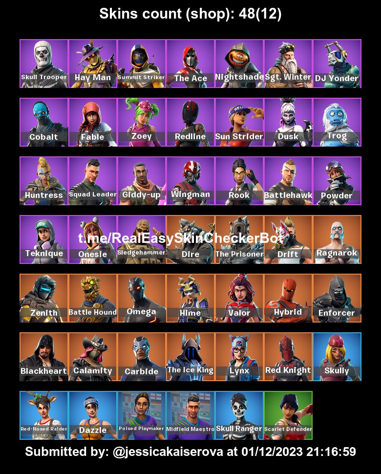 OMEGA/SKULL TROOPER/OG ACCOUNT/500VBUCKS/POISED PLAYMAKER/DAZZLE/SKULL ...