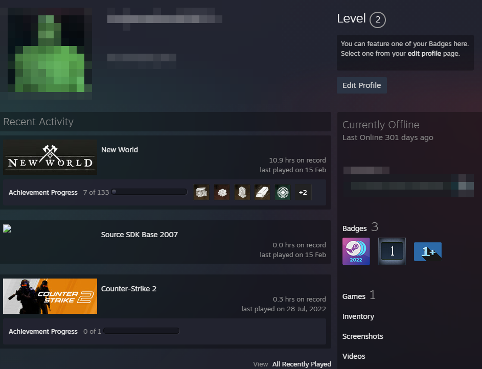 Argentina Unlimited Steam Account - New World / + Mail / Full Access / NoLimit 5$ Spent Old level